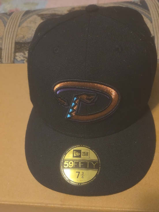 New Era Other - New Era Black Diamondbacks Logo 59FIFTY Fitted Cap with Copper and Teal Accents